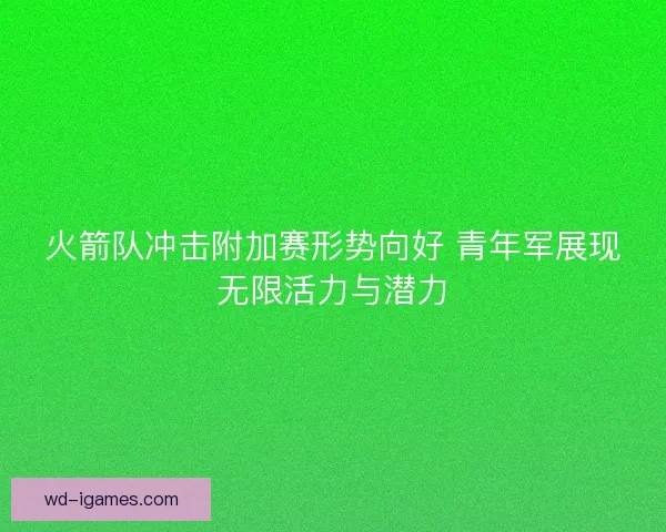 火箭队冲击附加赛形势向好 青年军展现无限活力与潜力